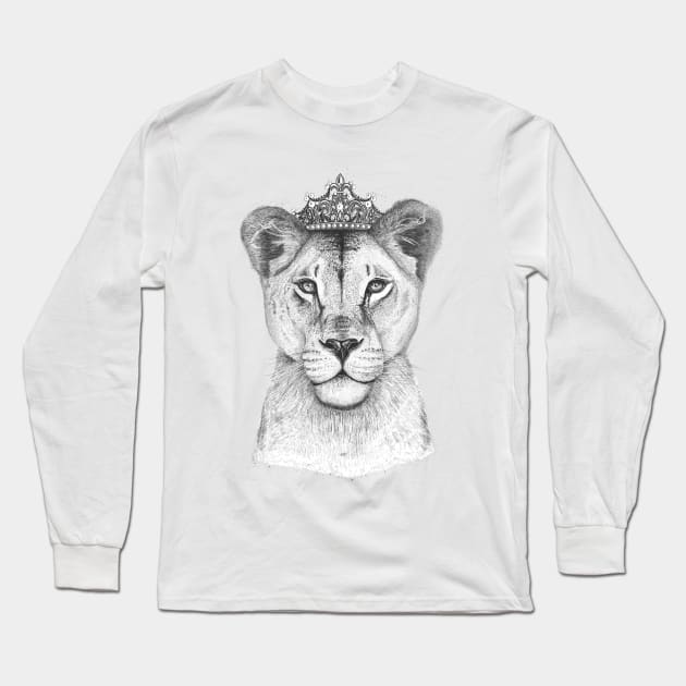 The Queen Long Sleeve T-Shirt by kodamorkovkart